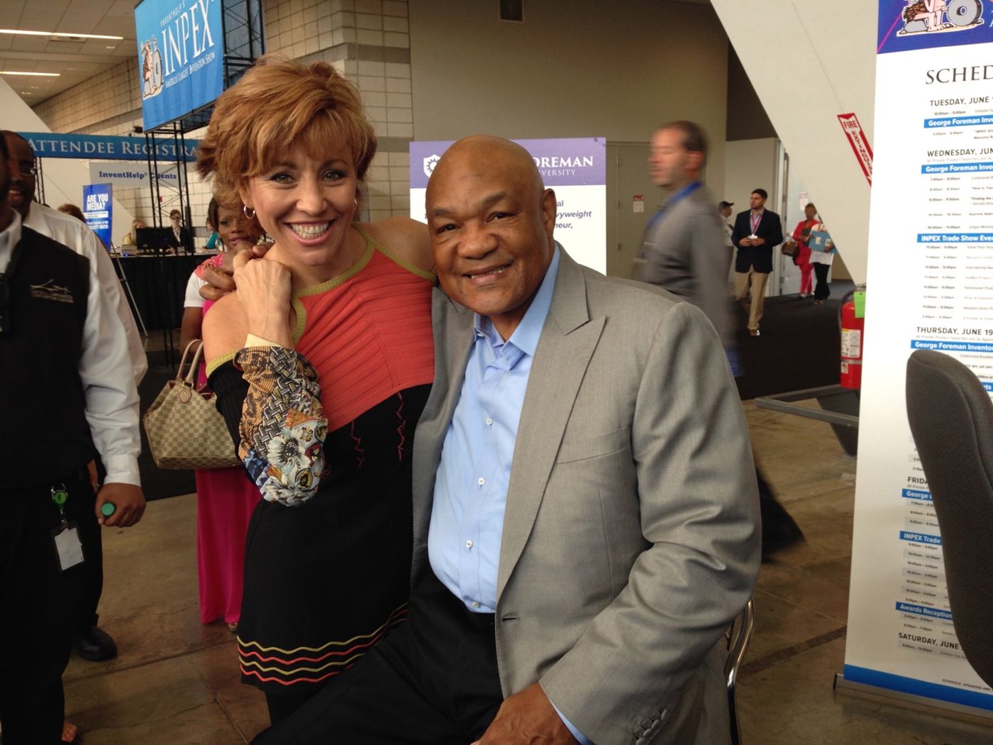 Forbes with George Foreman