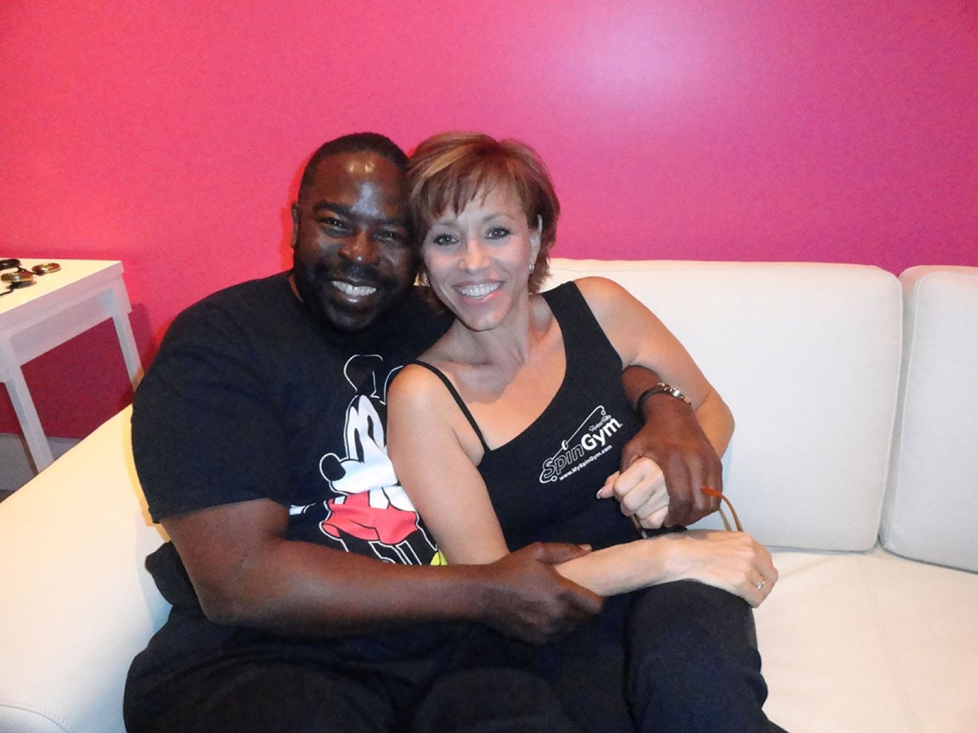 Forbes with motivational speaker Les Brown