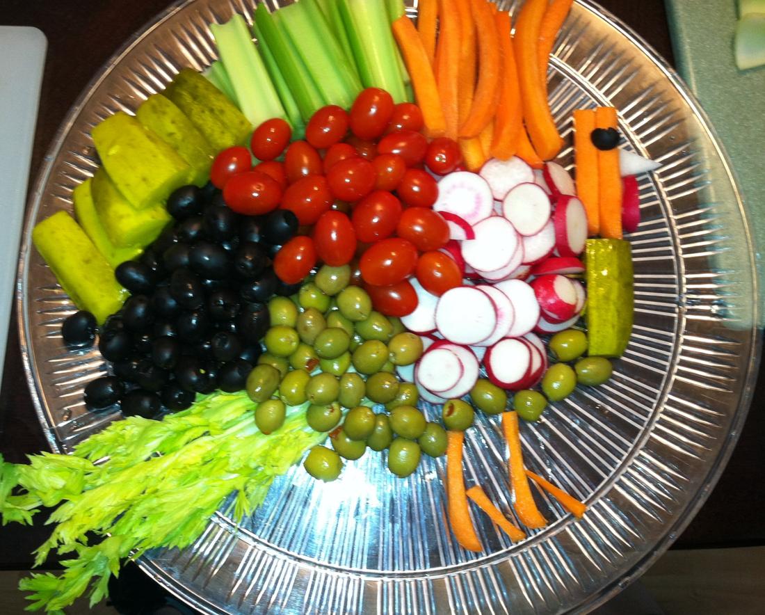 A vegetable platter
