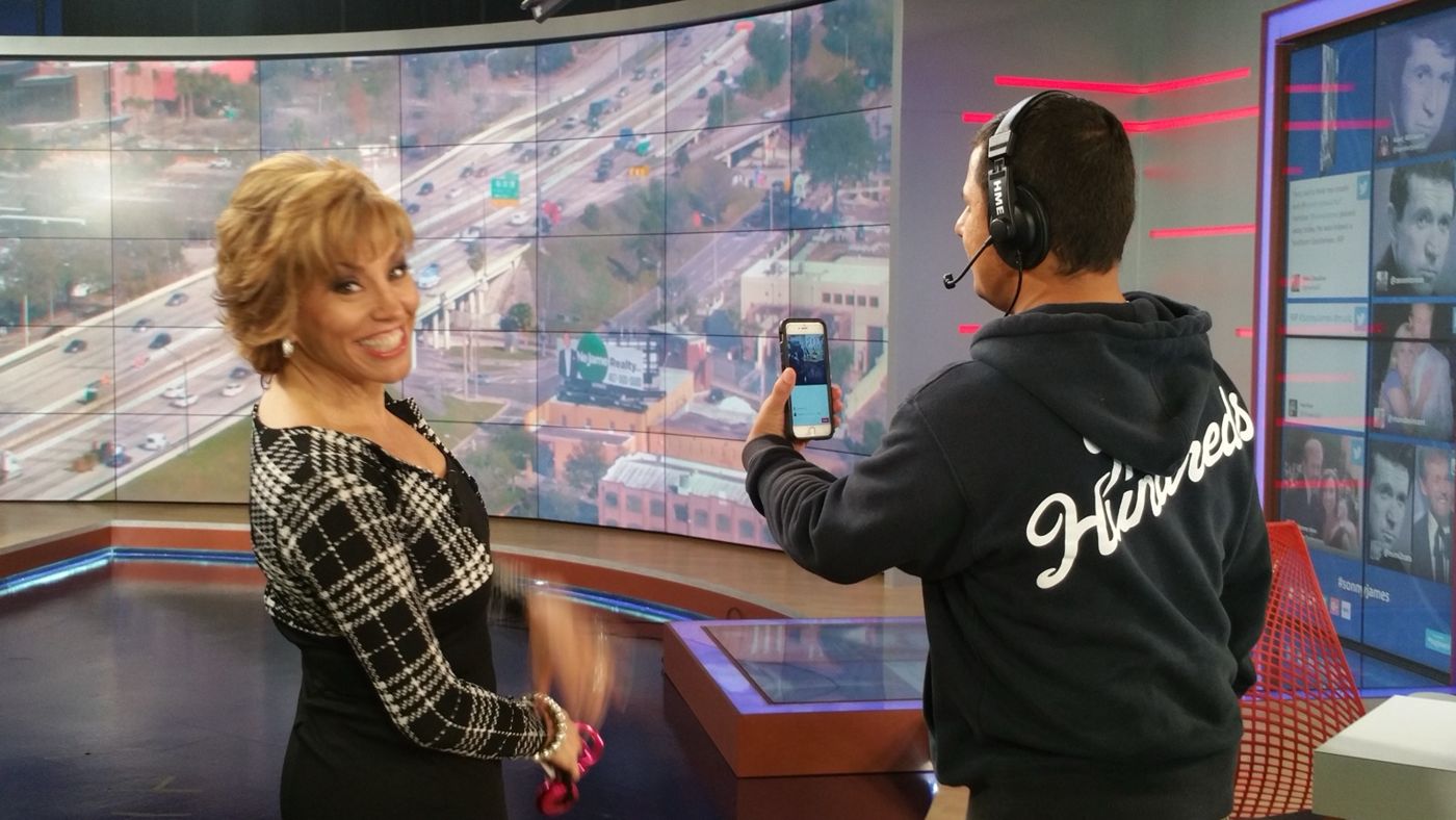 Forbes hosting on a Fox news set